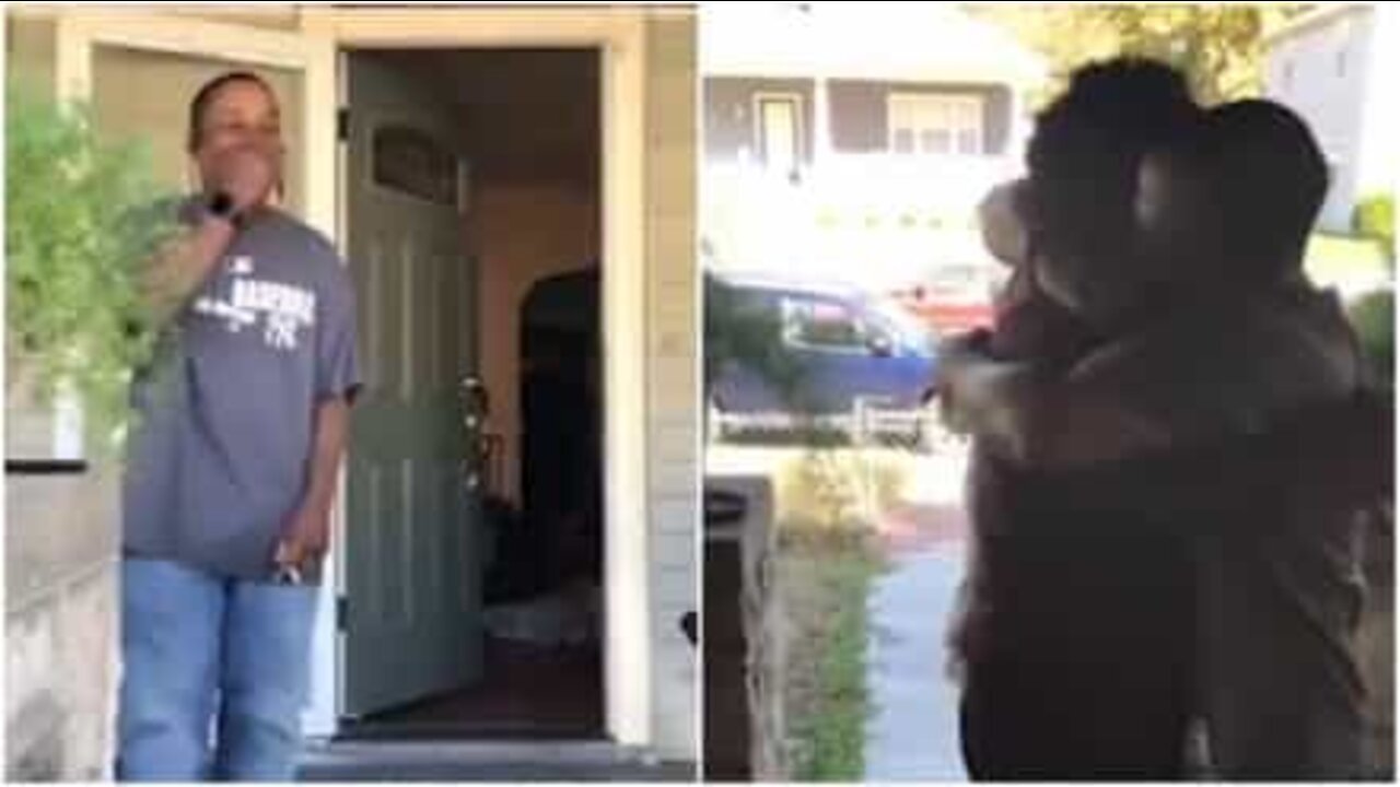 ４年ぶりの感動的な兄弟の再会