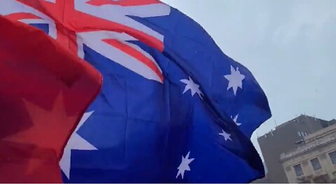 Australian Flag Flying High in Ottawa Canada