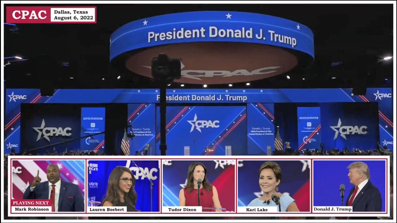 Trump at CPAC just 2 days before FBI panty raid * August 6, 2022