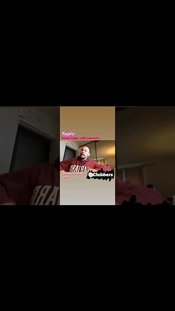 Being happy with yourself...