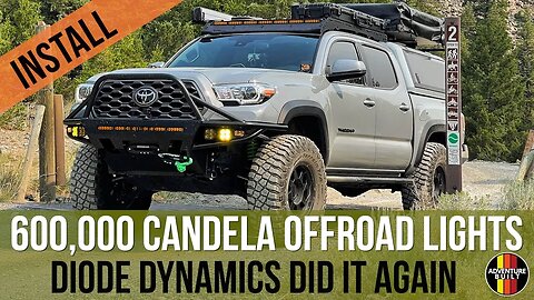 BEST OVERLANDING LIGHTS | FULL DIODE DYNAMICS LED LIGHT INSTALL | TOYOTA TACOMA OVERLAND RIG