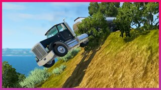 TruckFails | Cliff drops #212 | BeamNG.Drive |TrucksFails