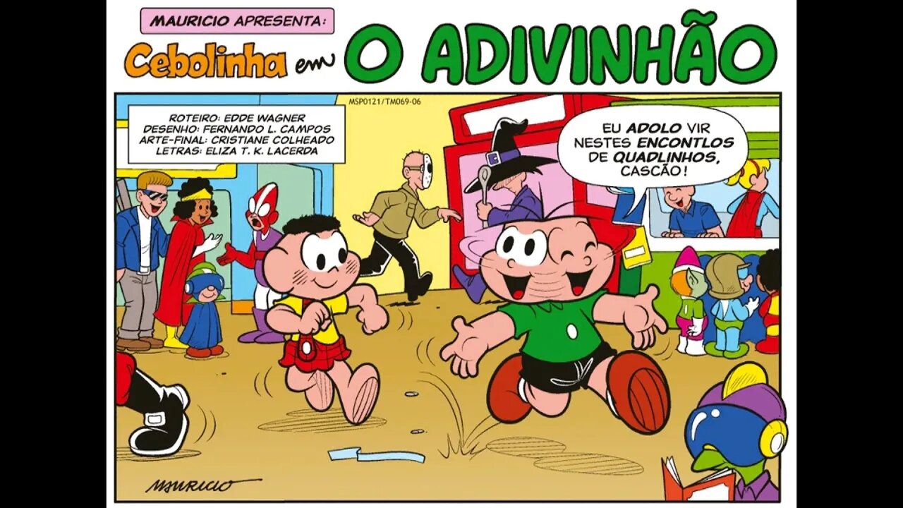 Cebolinha em-O adivinhão | Gibis do Rapha 2