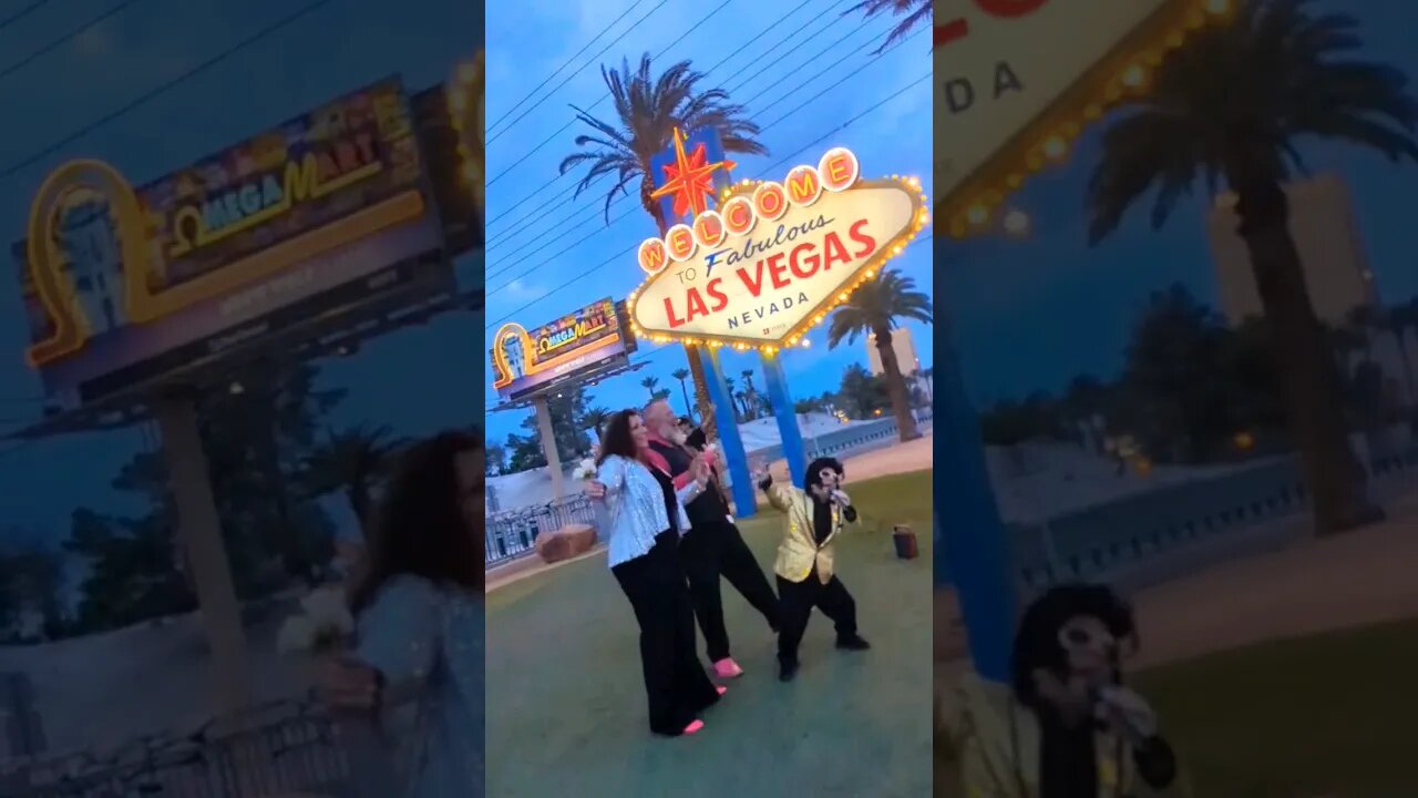 Mini Elvis Las Vegas Wedding!💘 #shorts #shortsvideo #wedding #lasvegas #elvispresley