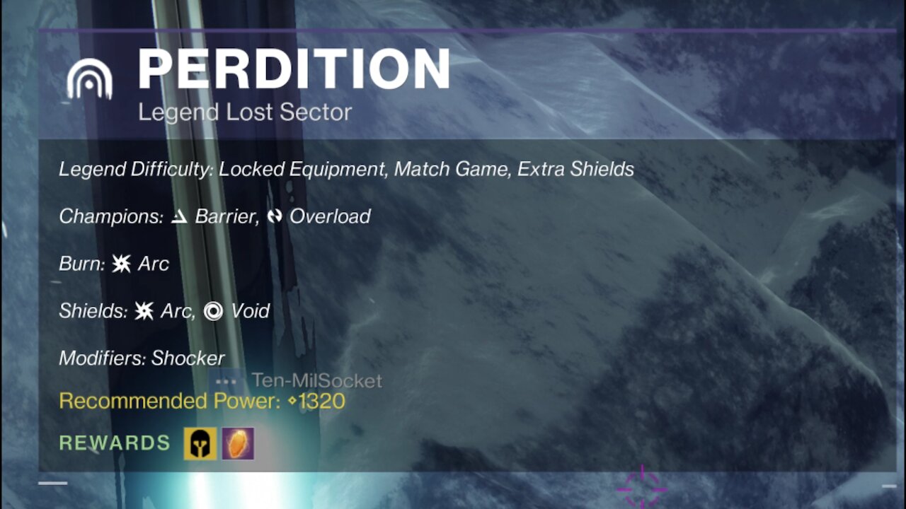 Destiny 2 Legend Lost Sector: Perdition 9-3-21