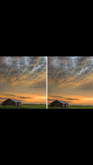 Stunning footage of mammatus clouds in Texas after storm