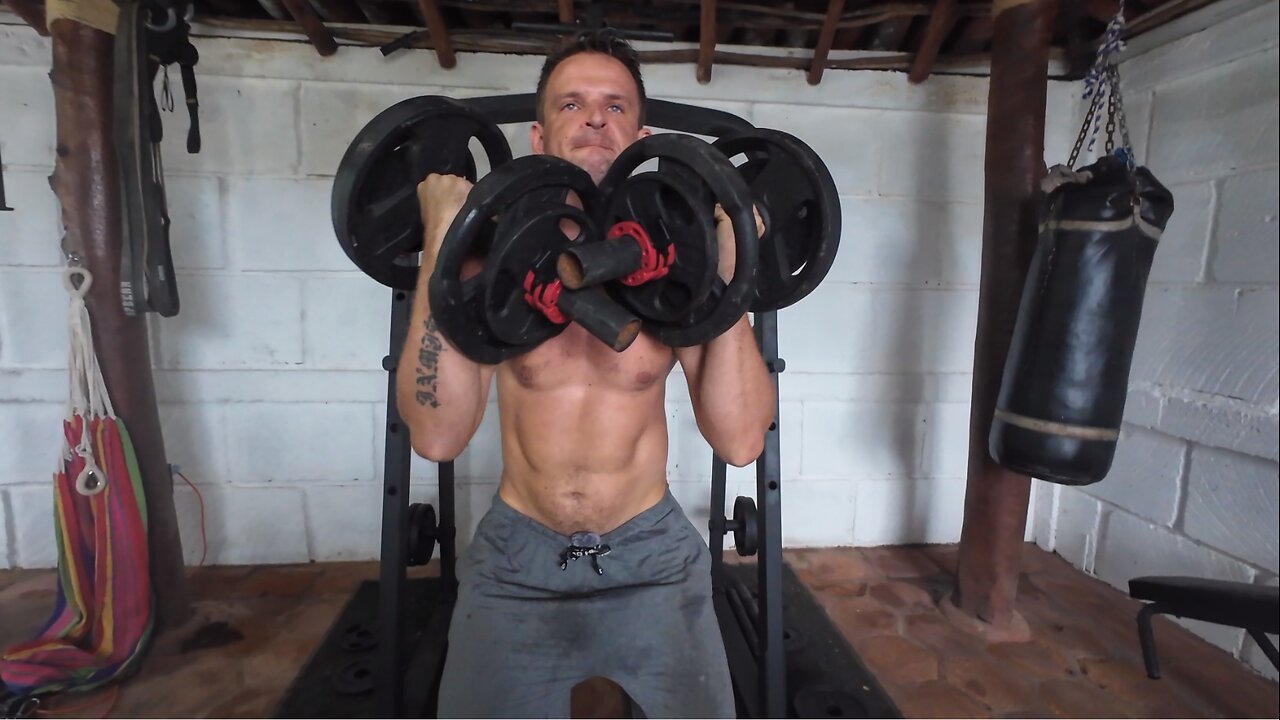 Mama & Papa Workout in Nicaragua - Cut Day 177 - Legs - Dumbbell Focused Exercises Week