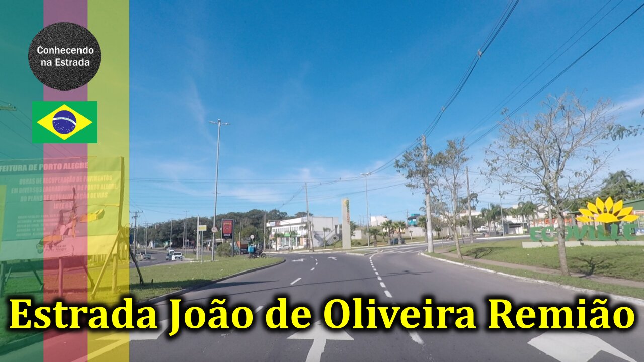 🚗🌞 Dirigindo por Porto Alegre, estrada João de Oliveira Remião.