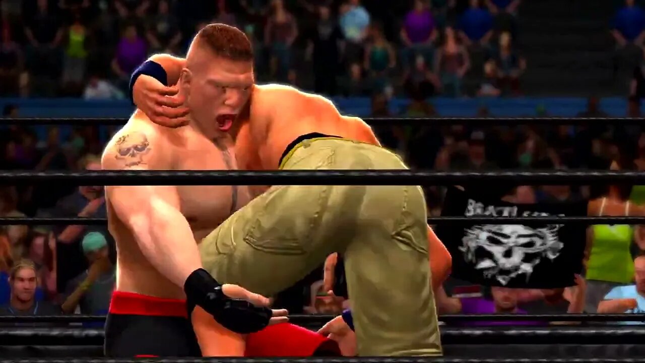 WWE 2K14 Gameplay Brock Lesnar vs John Cena