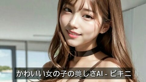 かわいい女の子の美しさAI - ビキニ