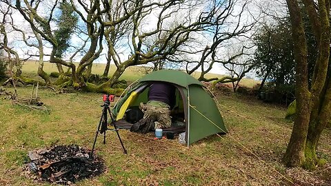 Morning at camp. short speedlapse. Reddacleave campsite Dartmoor 25th March 2023