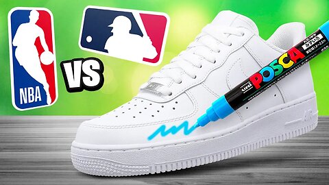 Customizing Shoes! (NBA vs MLB EDITION)