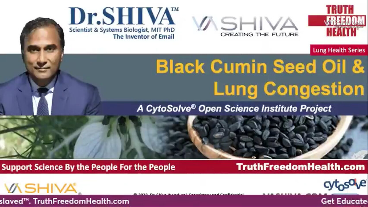 Dr. Shiva - Black Cumin Seed Oil & Lung Congestion