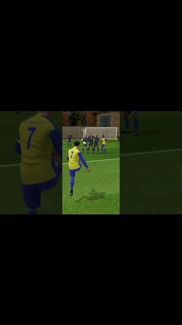 CRISTIANO RONALDO ROCKET SHOOT FREE KICK FIX GOAL DLS AL NASSR #dls22 #dls23 #alnassr #cr7shorts