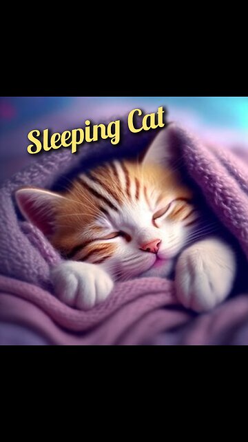 Sleeping Cat 😺 Joy Funny Factory