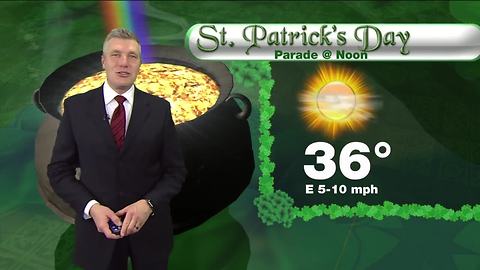 Patchy fog Saturday morning, highs near 40