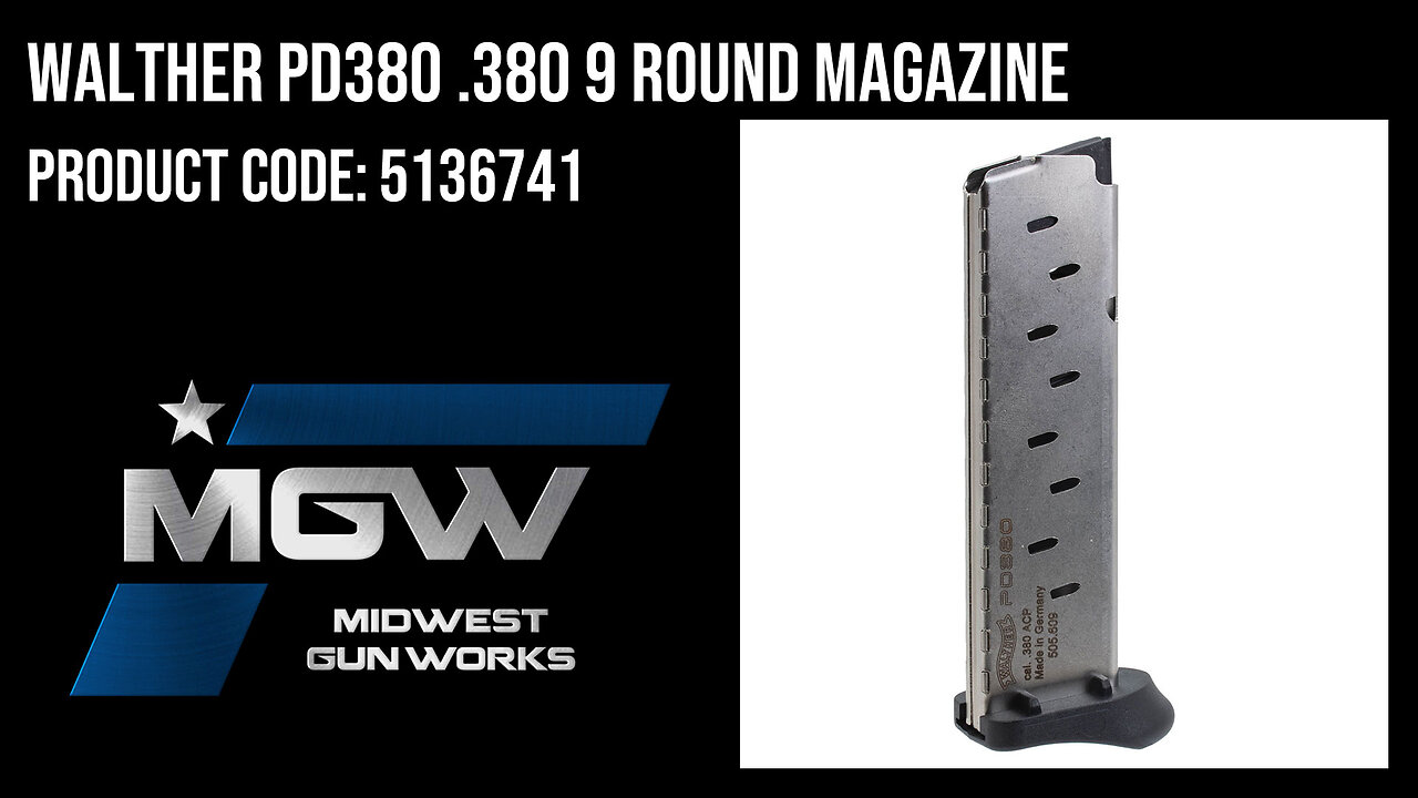 Walther PD380 .380 9 Round Magazine - 5136741