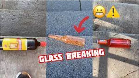 Crushing Crunchy & Soft Things ! Breaking glass bottles ⚠️🔥 #shorts