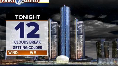 Getting drier and colder tonight