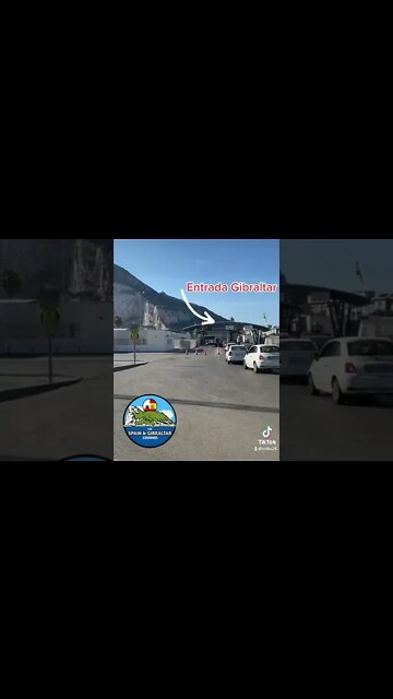 Frontera España Gibraltar vistas del peñón desde España