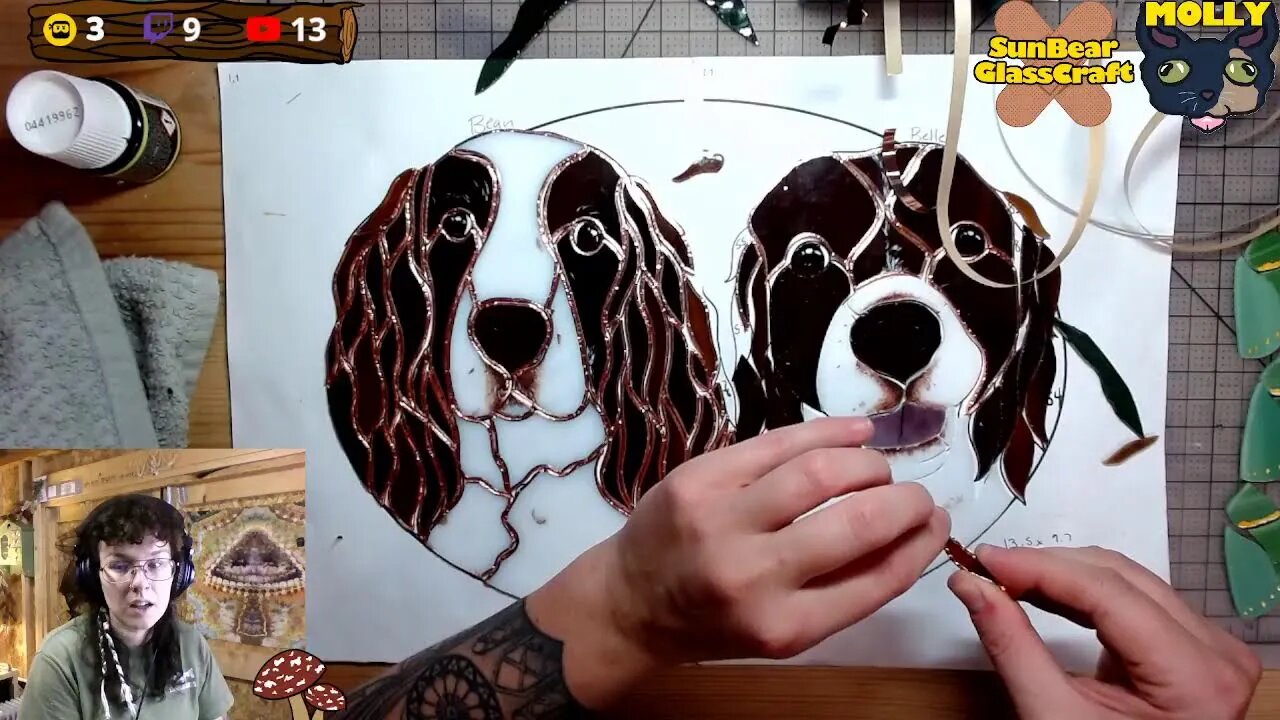 Stained glass PUPS ~ foiling today!