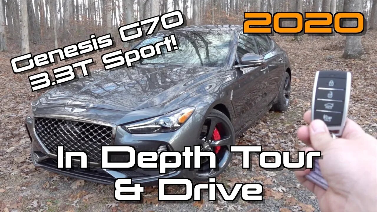 2020 Genesis G70 3.3T Sport: Start Up, Test Drive & In Depth Review