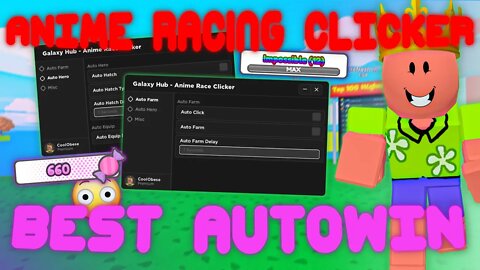 (2022 Pastebin) The *BEST* Anime Racing Clicker Script! Auto Win, Auto Hatch and more!