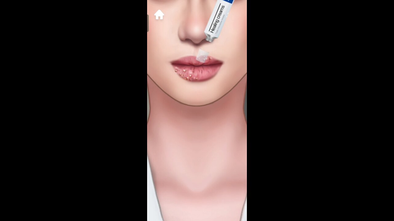 Satisfying dry lips therapy ASMR animation