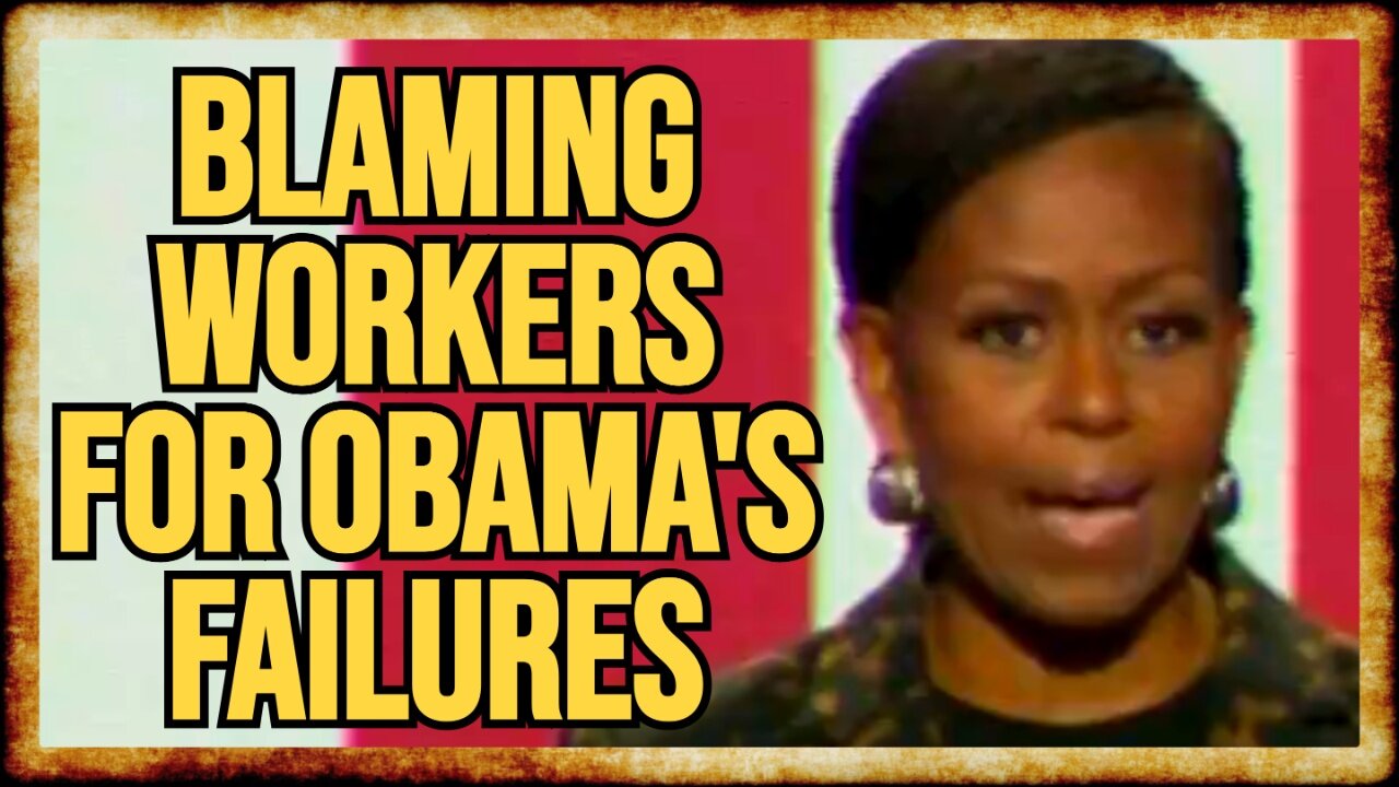 Michelle Obama SCOLDS Working Class Men For Not Voting Blue