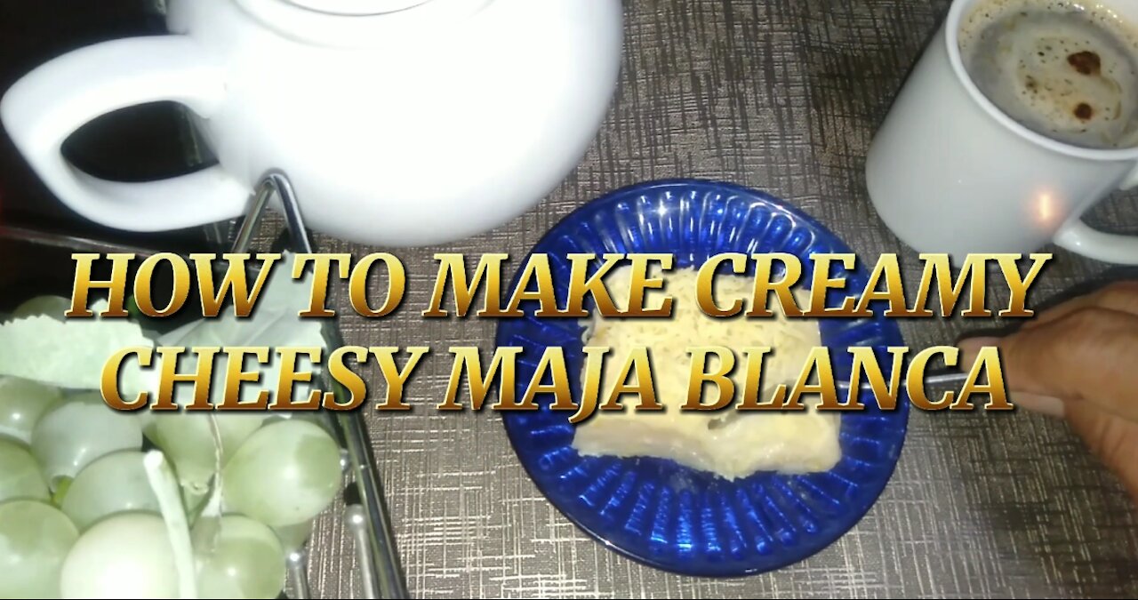 Filipino maja blanca delicacy