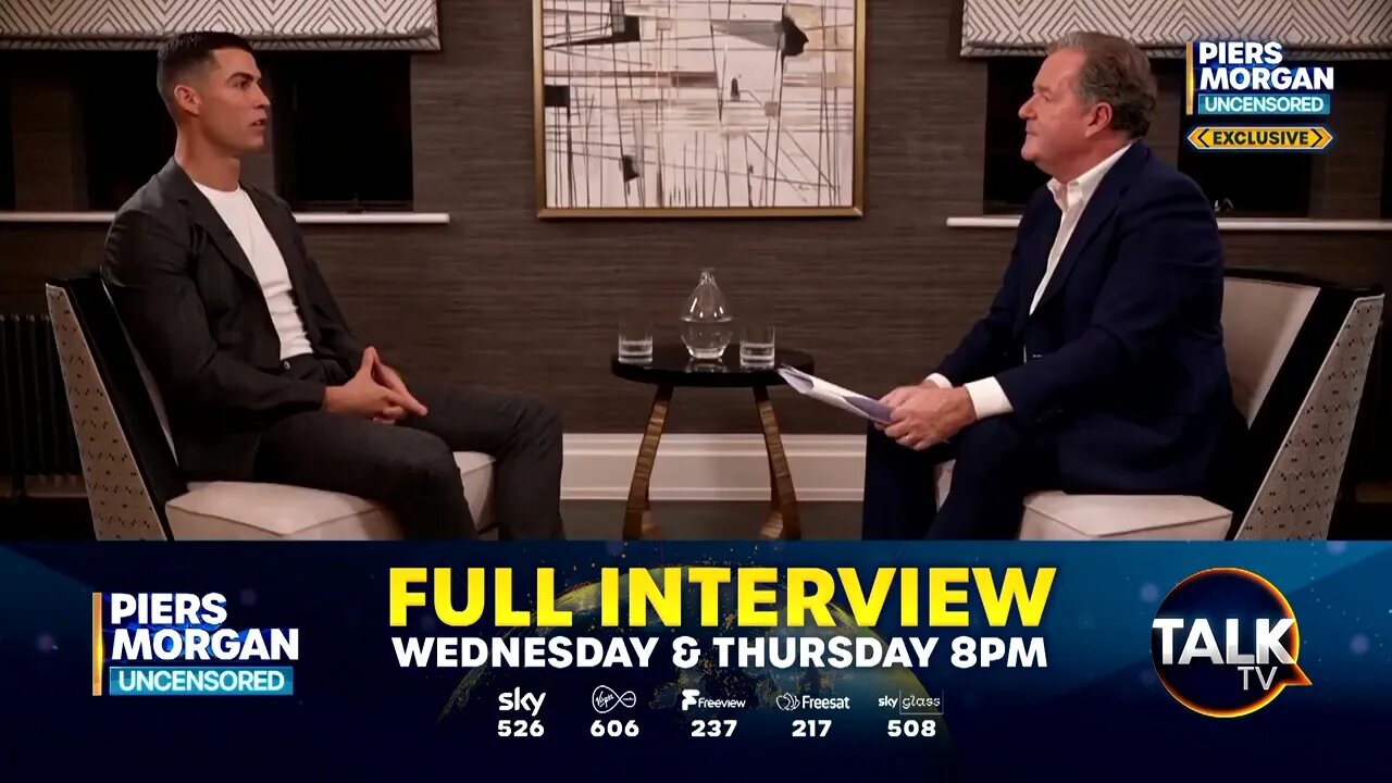 "They Must Criticize Me To Become Famous" Cristiano Ronaldo Piers Morgan Interview