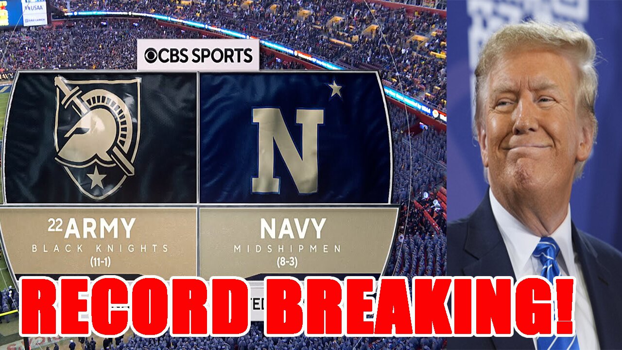 Army Navy game SMASHES RATINGS RECORD with President Trump in attendance! The numbers are INSANE!