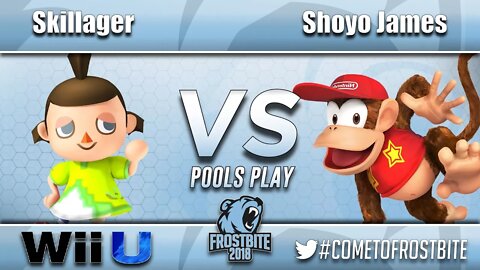 Skillager (Villager) vs. Shoyo James (Diddy Kong) - Wii U Pools Play - Frostbite 2018