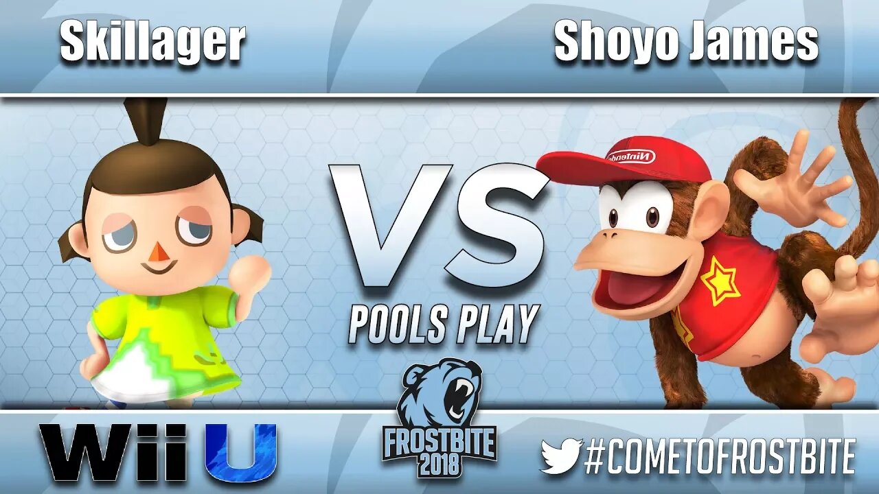 Skillager (Villager) vs. Shoyo James (Diddy Kong) - Wii U Pools Play - Frostbite 2018