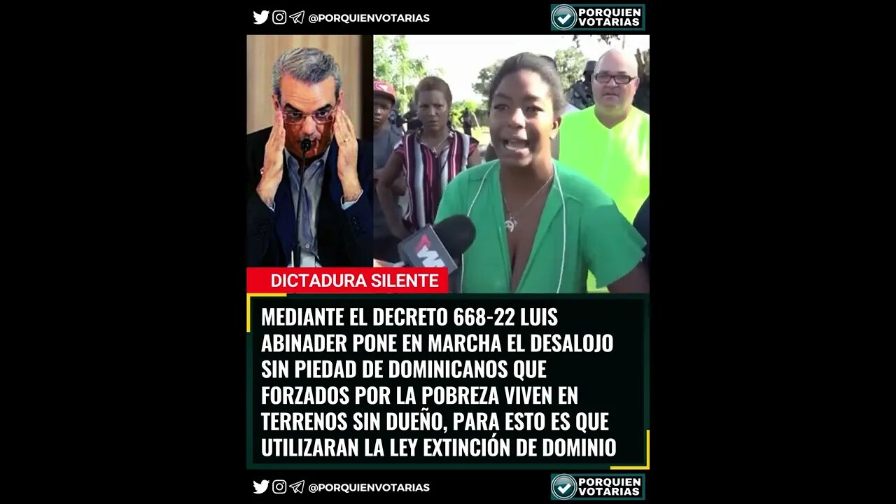 🛑ABINADER PONE EN MARCHA DESALOJO MASIVO AFECTANDO A LOS DOMINICANOS QUE VIVEN EN LA MISERIA