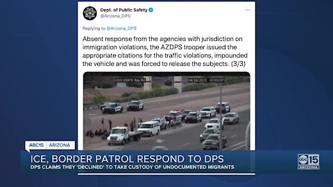 ICE, Border Patrol respond to DPS claim that they 'declined' to take custody of undocumented immigrants