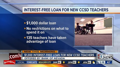 Bank offering loans to teachers