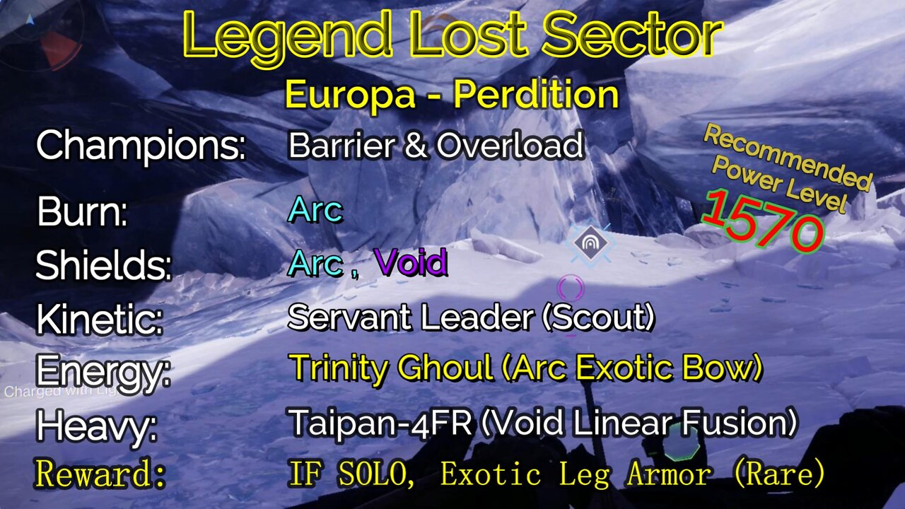 Destiny 2 Legend Lost Sector: Europa - Perdition on my Warlock 10-19-22