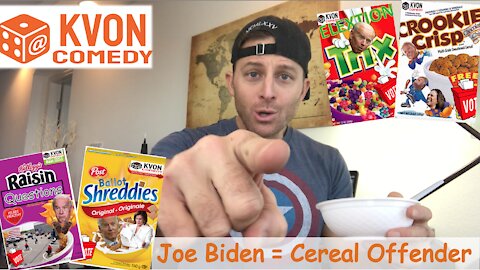 Is Joe Biden a Cereal Offender? (comedian K-von serves ForBiden laughs for Breakfast)