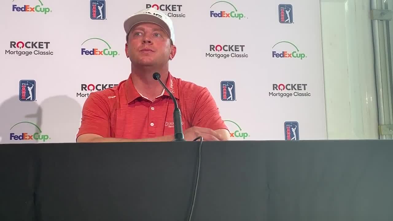 Nate Lashley takes commanding lead at Rocket Mortgage Classic heading into final round