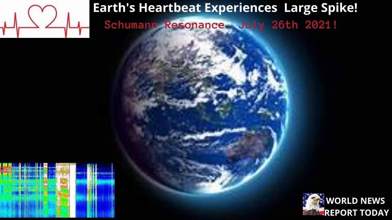 Earth's Heartbeat Experiences Large Spike! Schumann Resonance July 26th 2021!