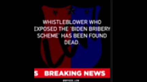 BIDEN WITNESS FOUND DEAD