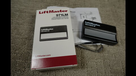 Programming a LiftMaster model 971LM Remote Garage Door Opener