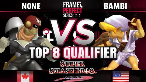 FPS5 Online - GG | n0ne (Captain Falcon) vs. bambi (Falco/Young Link) - Melee Top 8 Qualifier