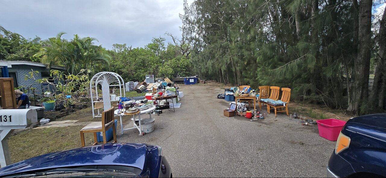 Driving through the Extreme Hurricane Flood Damage, New Port, Richey, Florida