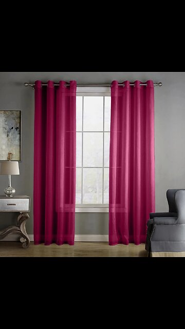 SALE!! Voile Grommet Ring Top Curtains Sheer