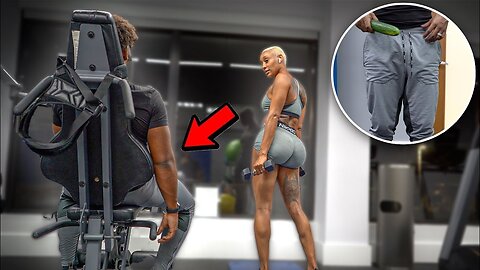 CUCUMBER 🥒 PRANK IN THE GYM! | *Gone Right*