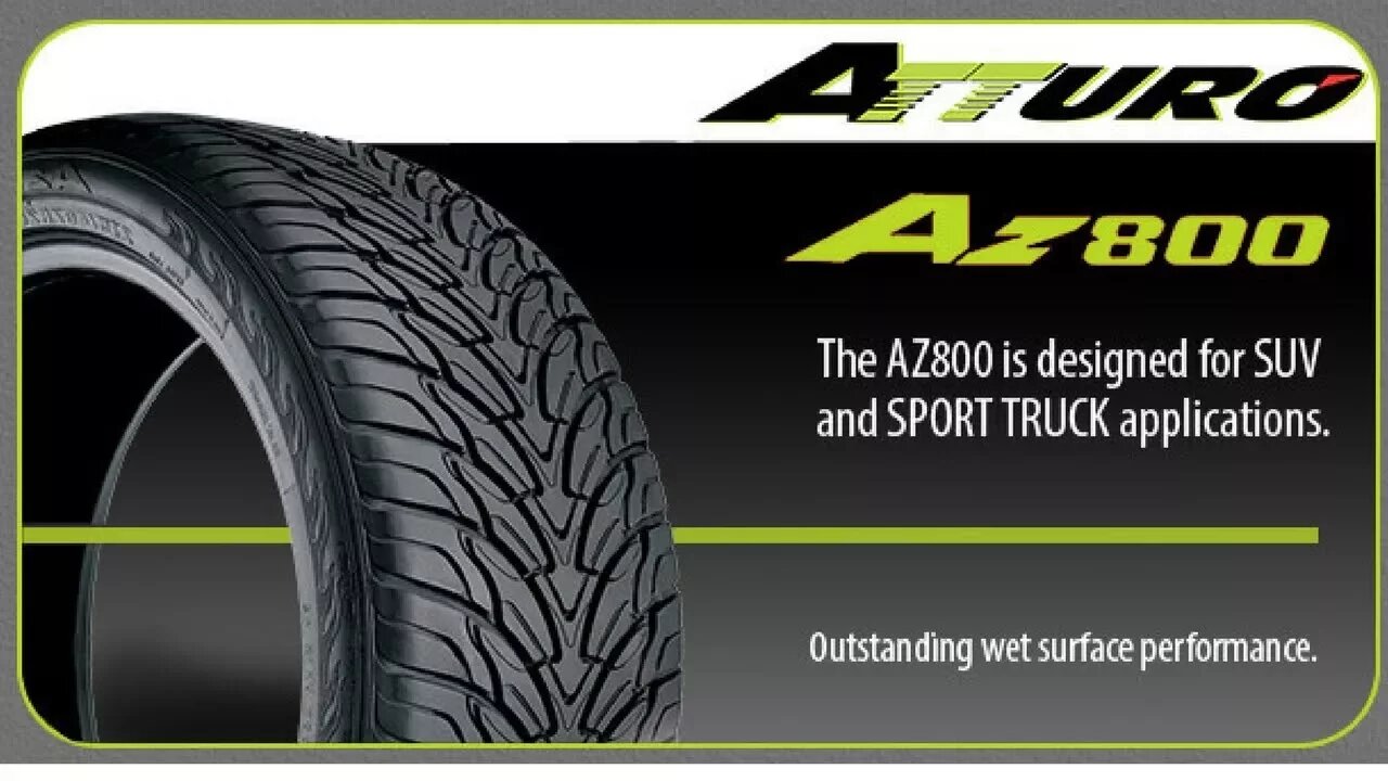 Atturo AZ800 Performance Tire Review.... THUS FAR...