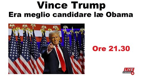 Vince Trump - Era meglio candidare la Obama