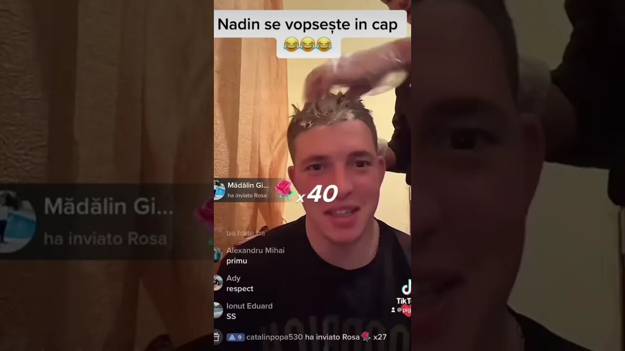 Nadin se vopsește in cap #livetiktok